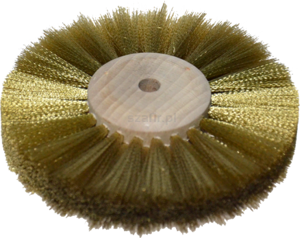 Szczotka tarczowa 100 mm, mosiężna