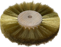 Szczotka tarczowa 100 mm, mosiężna