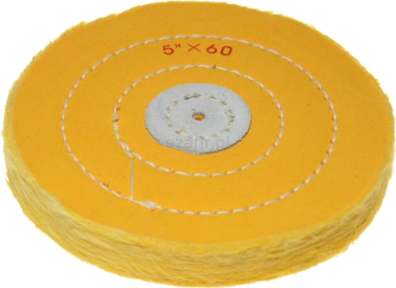 Szczotka tarczowa 120 mm, tkanina żółta