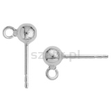 Sztyft do kolczyka z kulką 4,0 mm (1 szt.)